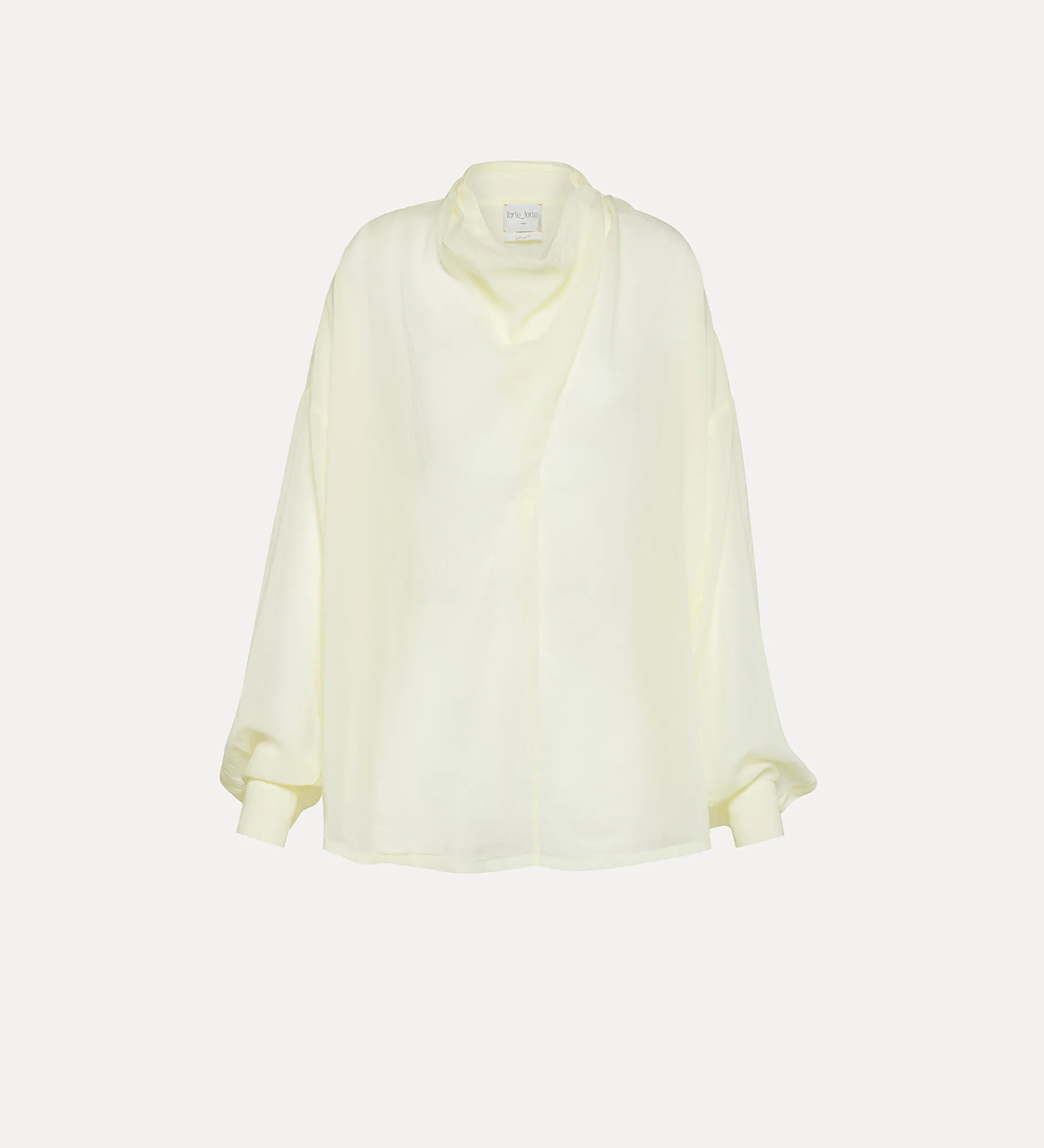 forte_forte top with a crossover detail at the neck daffodil^ Shirts