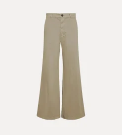 forte_forte trousers in twilled cotton taupe^ Pants