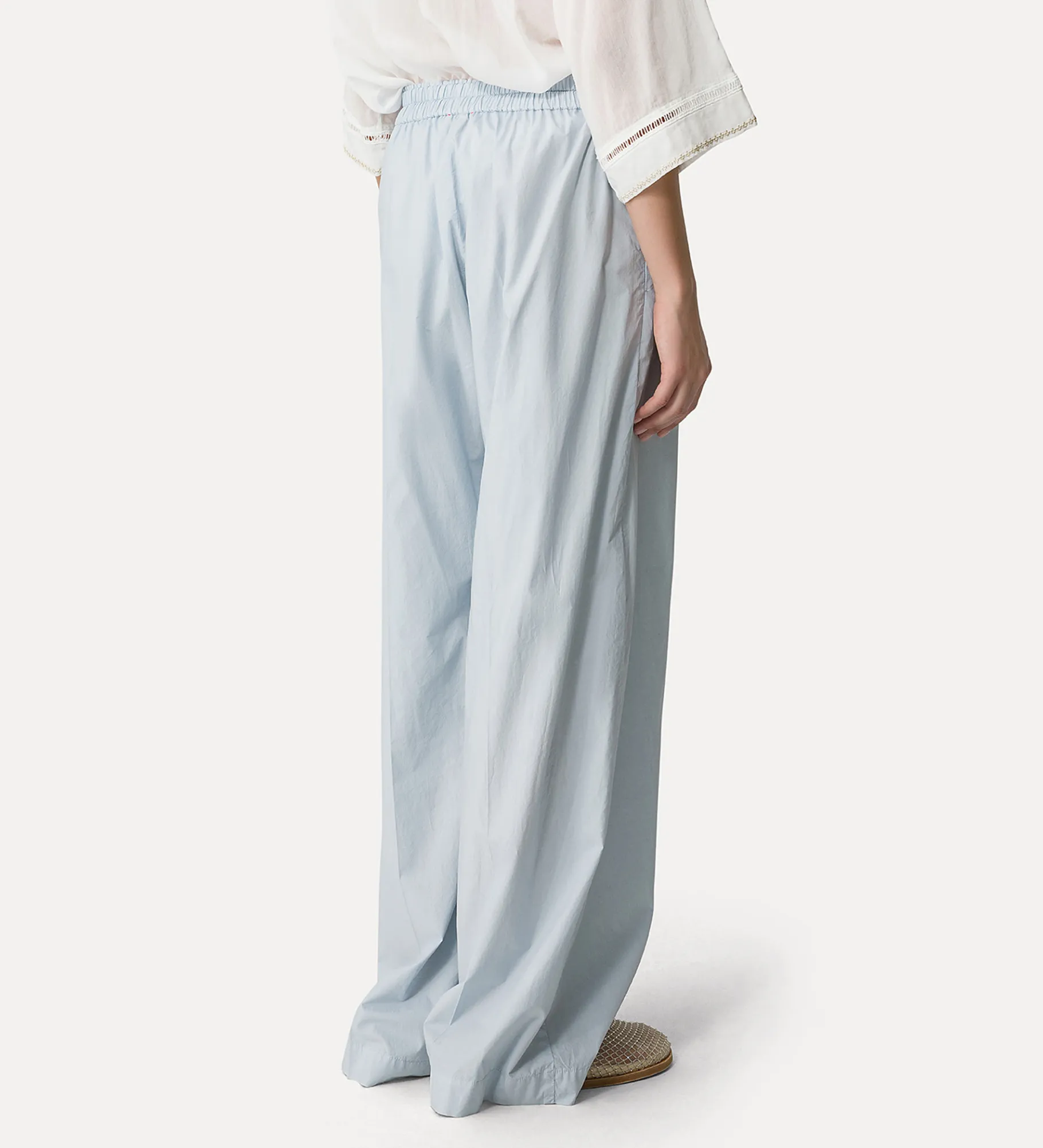forte_forte trousers with an elasticated waist rugiada^ Pants