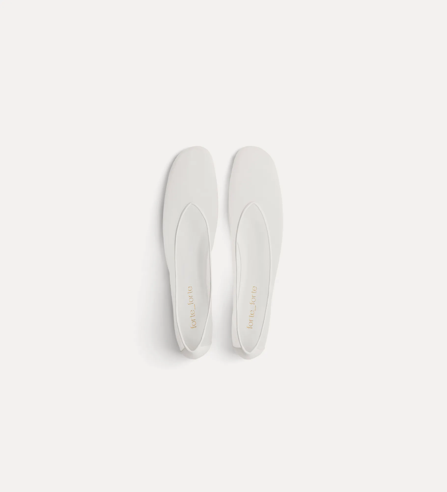 forte_forte tulle ballet flat bianco^ Shoes