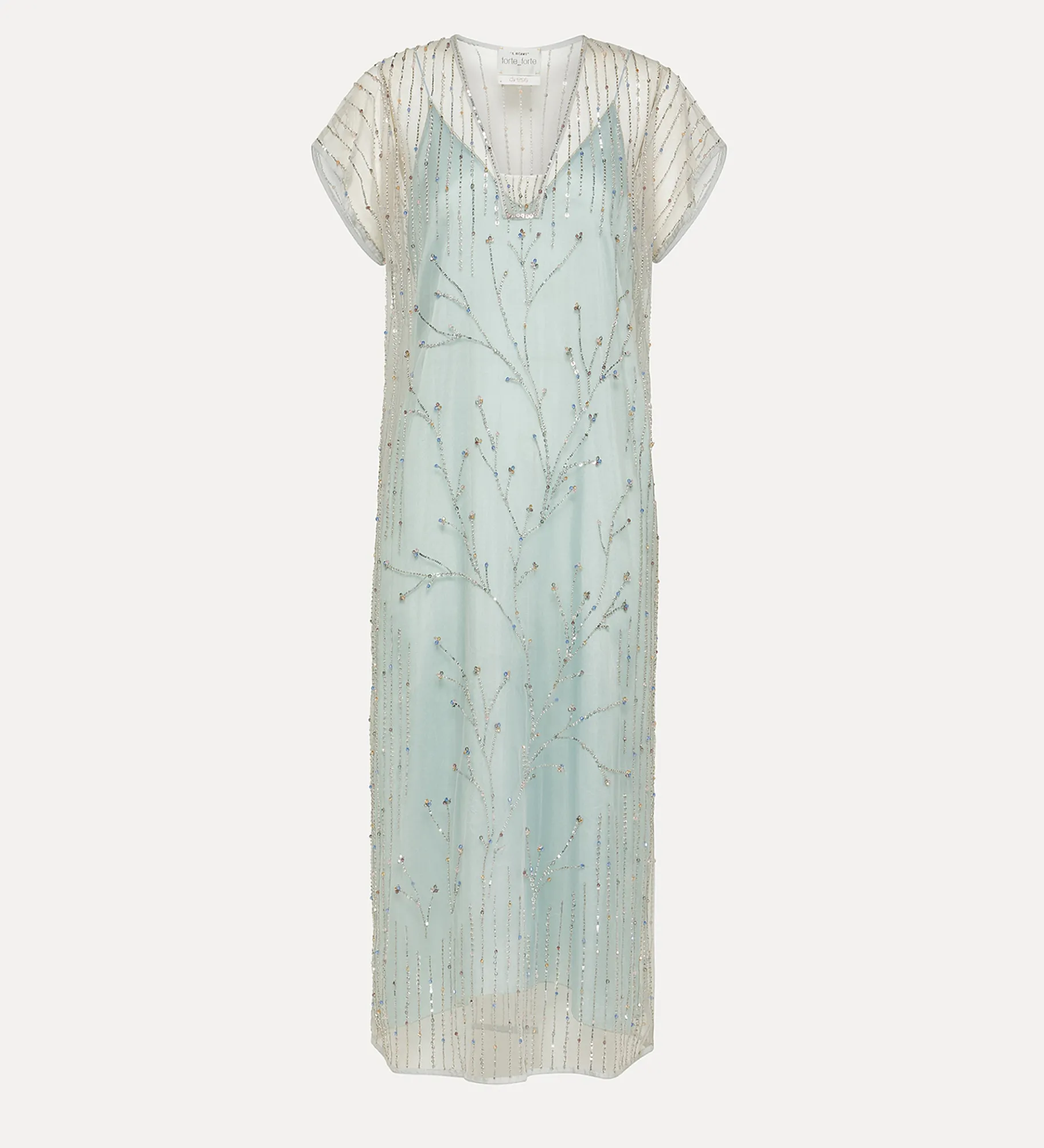forte_forte tulle dress with embroidered “firefly” detailing firefly^ Dresses