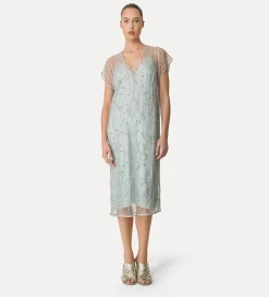 forte_forte tulle dress with embroidered “firefly” detailing firefly^ Dresses