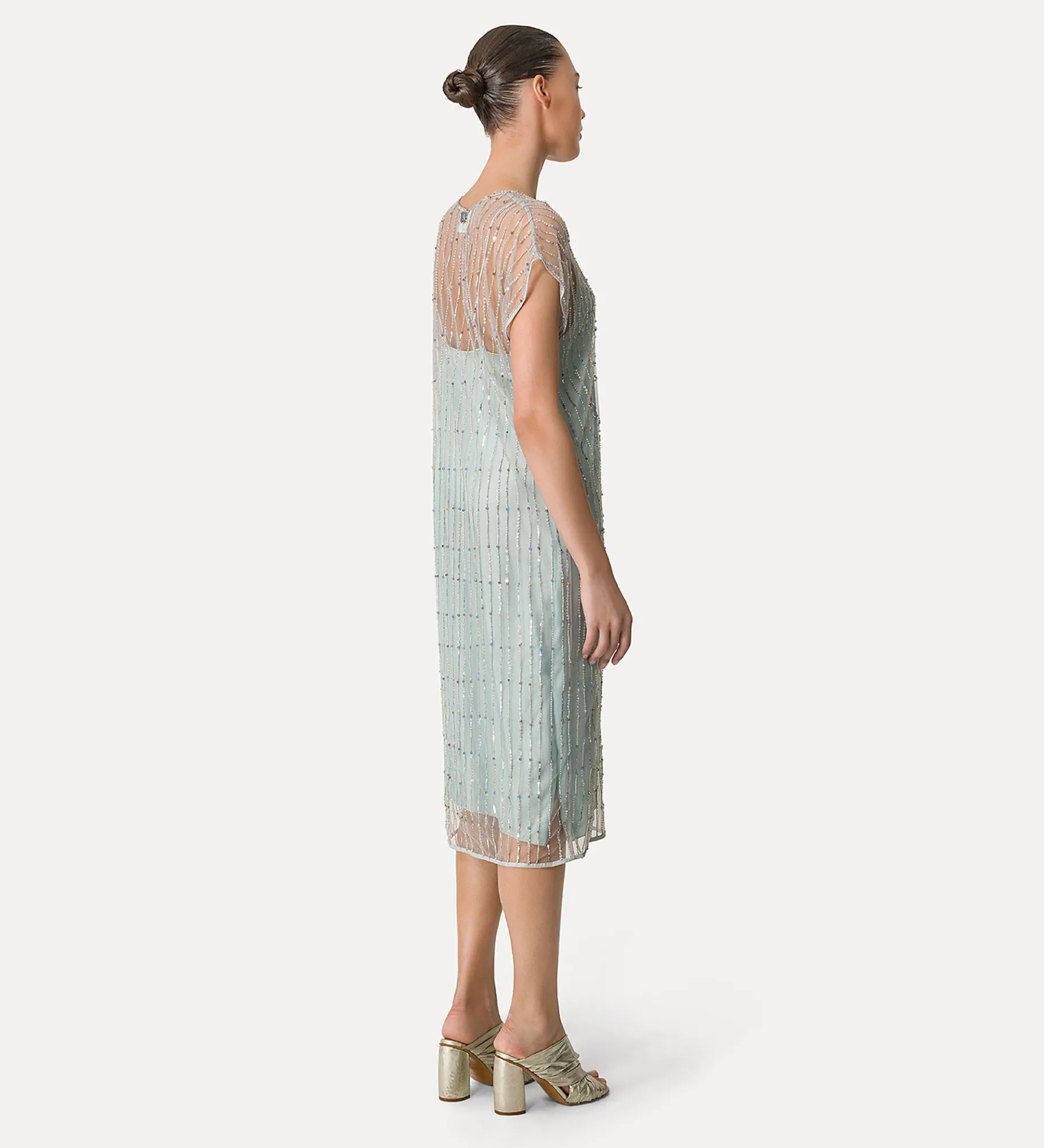 forte_forte tulle dress with embroidered “firefly” detailing firefly^ Dresses