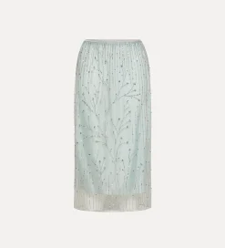 forte_forte tulle skirt with “firefly” embroidered detailing firefly^ Skirts