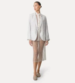 forte_forte tulle skirt with “firefly” embroidered detailing firefly^ Skirts