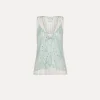 forte_forte tulle top with embroidered “firefly” detailing firefly^ Tops