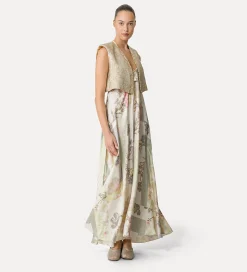 forte_forte “twinkle” vest in lurex–shot jacquard gold^ Jackets
