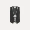 forte_forte viscose and wool vest abisso^ Jackets