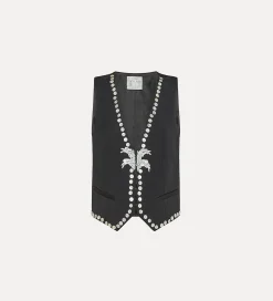 forte_forte viscose and wool vest abisso^ Jackets
