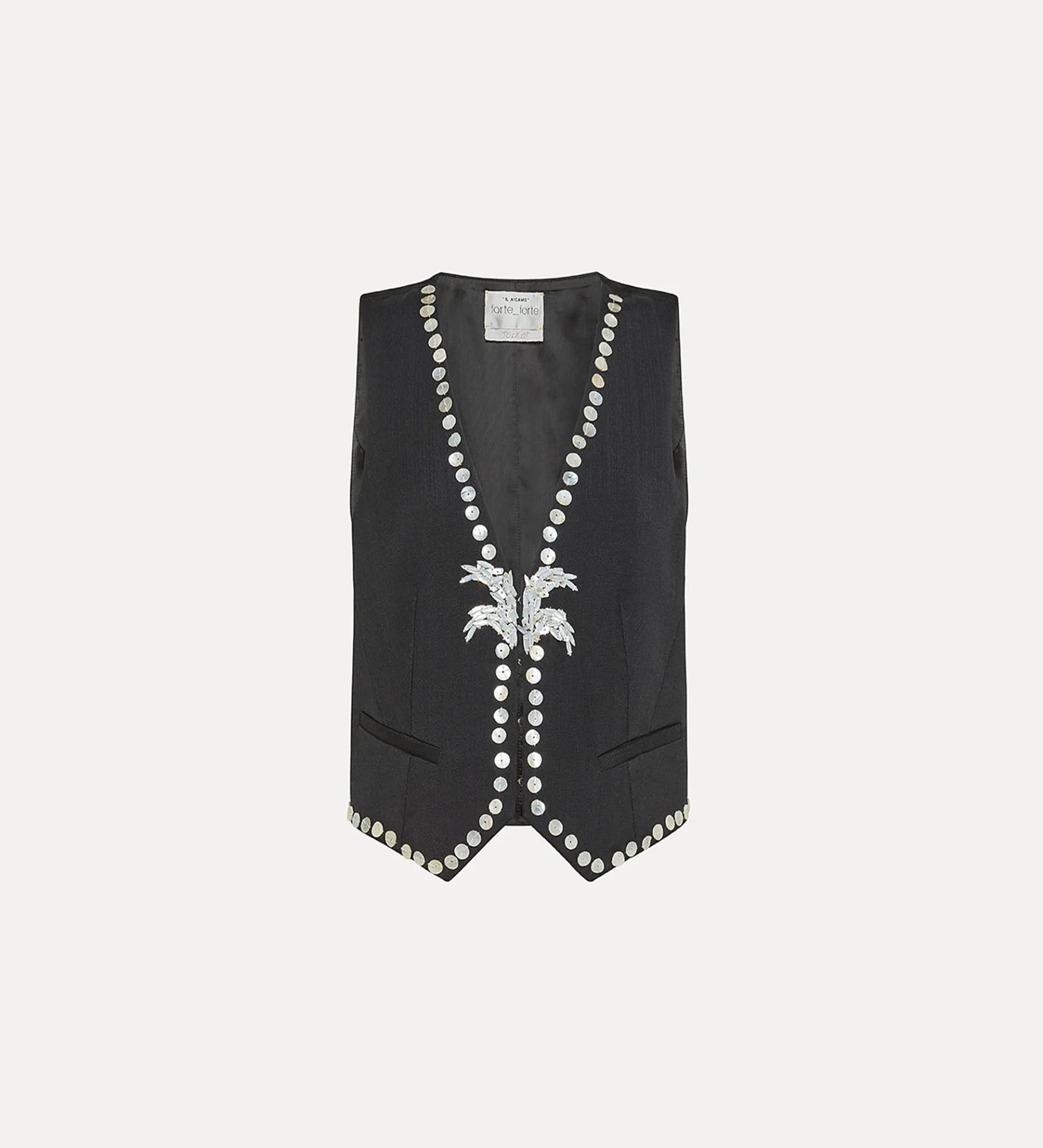 forte_forte viscose and wool vest abisso^ Jackets