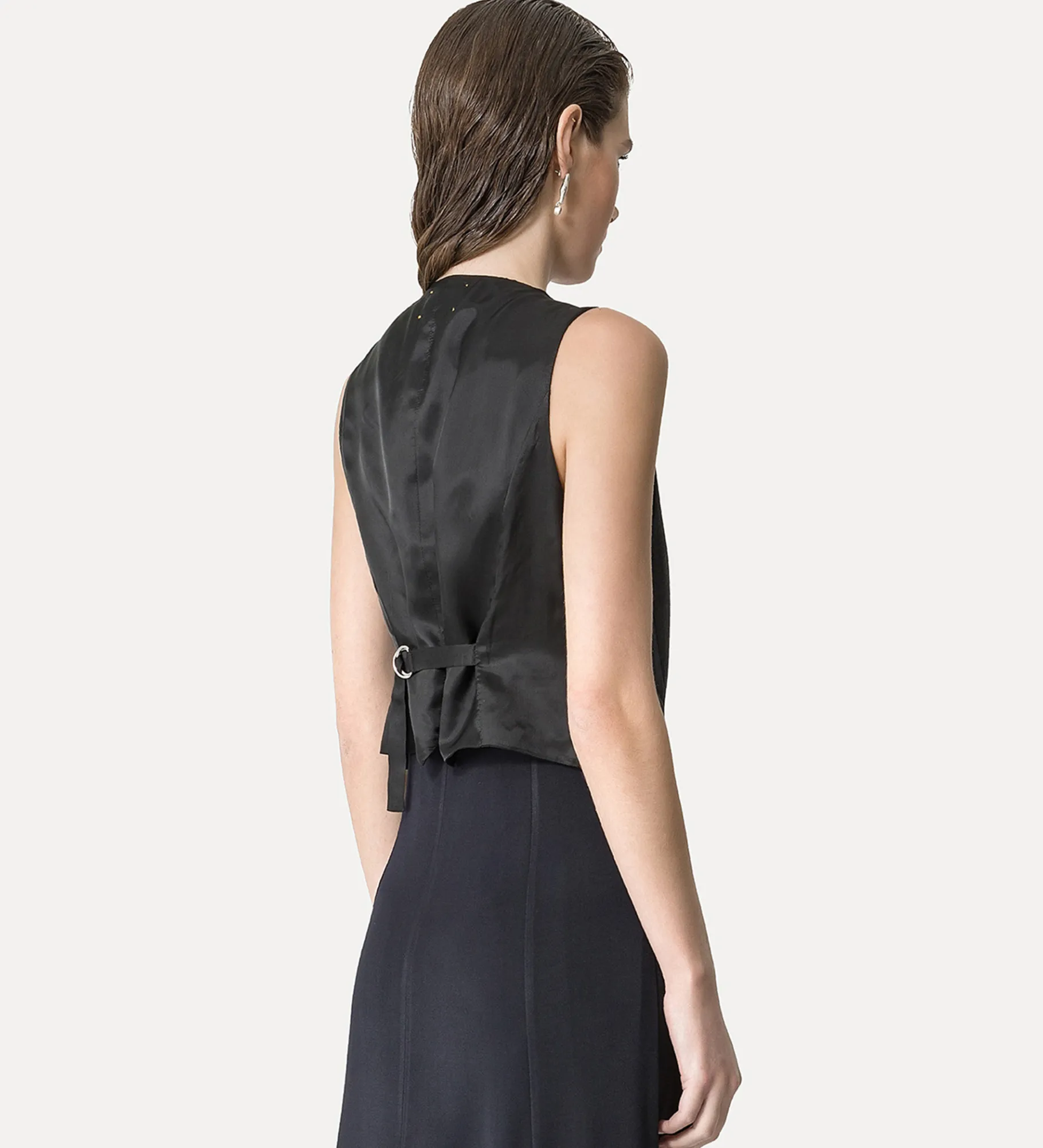 forte_forte viscose and wool vest abisso^ Jackets