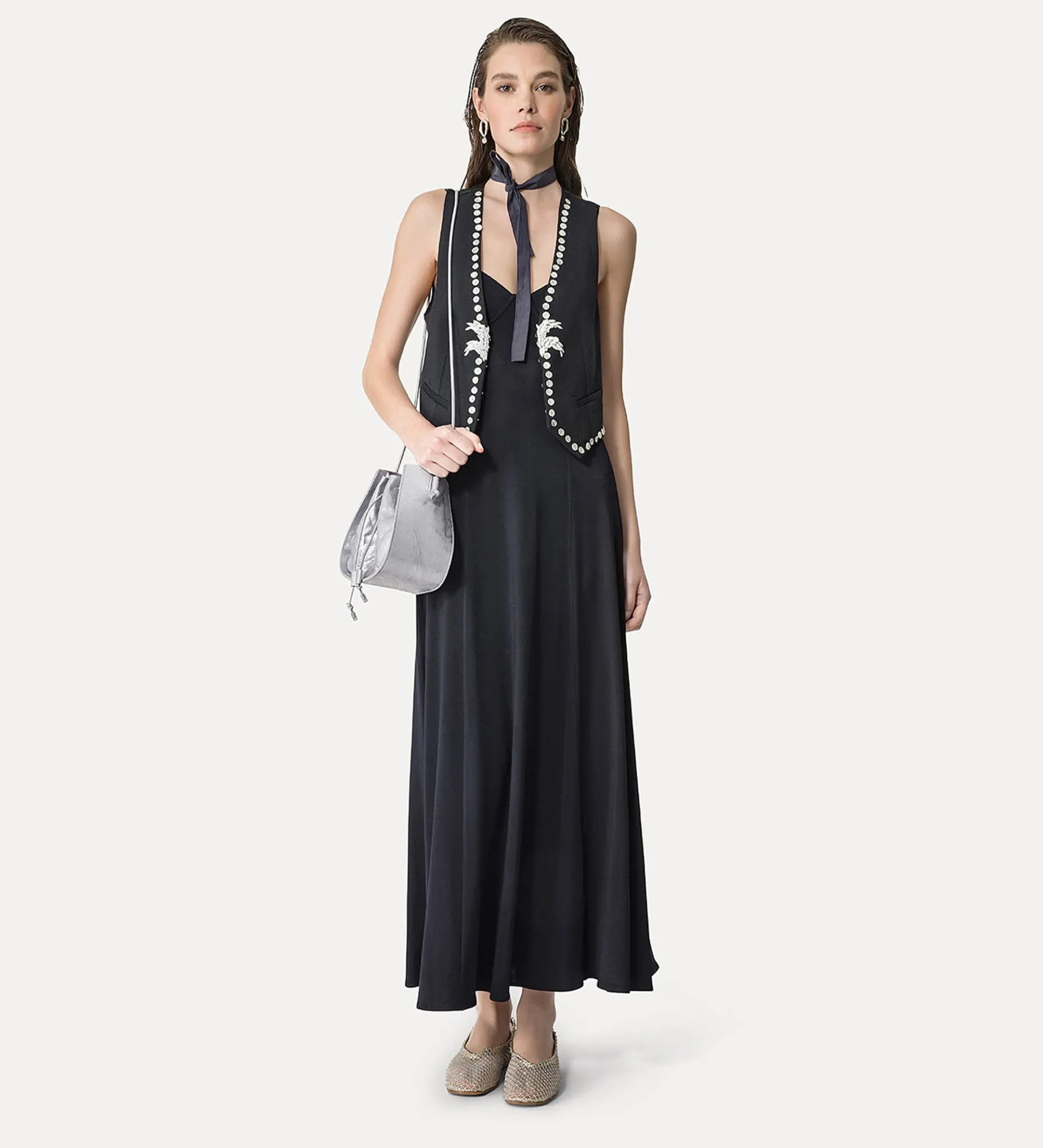 forte_forte viscose and wool vest abisso^ Jackets