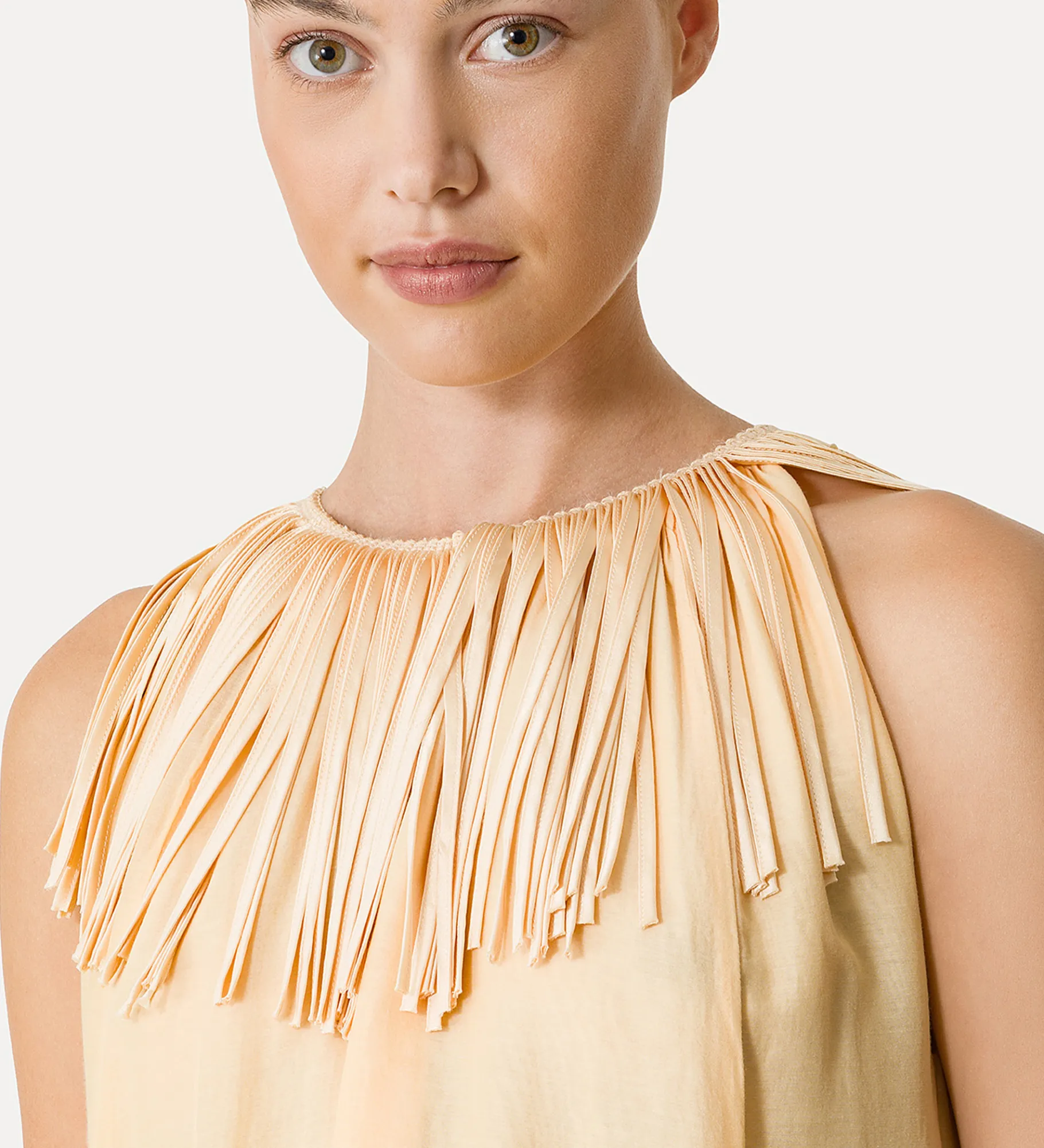 forte_forte voile dress with fringing sole^ Dresses