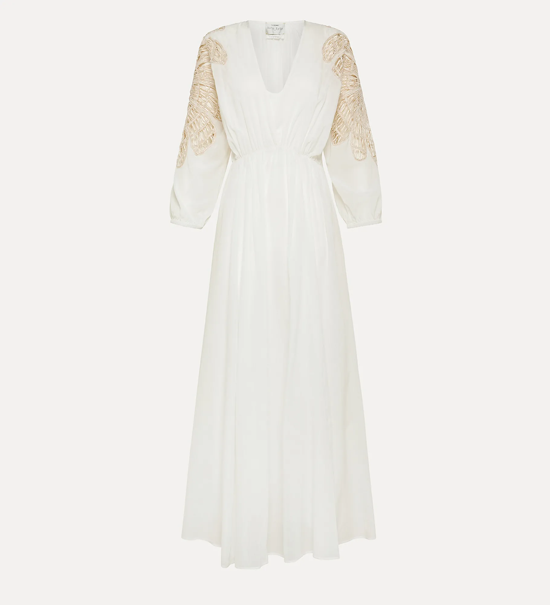 forte_forte voile dress with inlay detail giglio^ Dresses