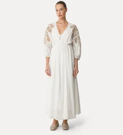 forte_forte voile dress with inlay detail giglio^ Dresses