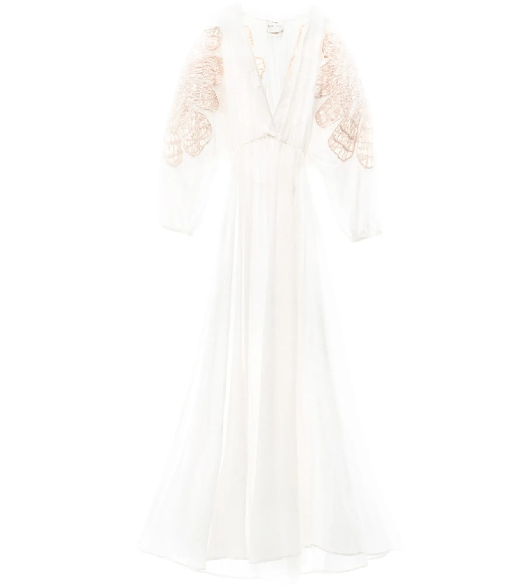 forte_forte voile dress with inlay detail giglio^ Dresses