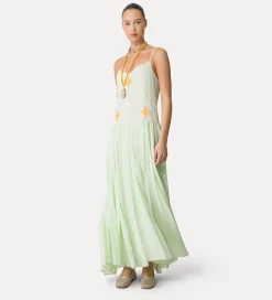 forte_forte voile dress with “oniric blossom” embroidered detailing mint^ Dresses