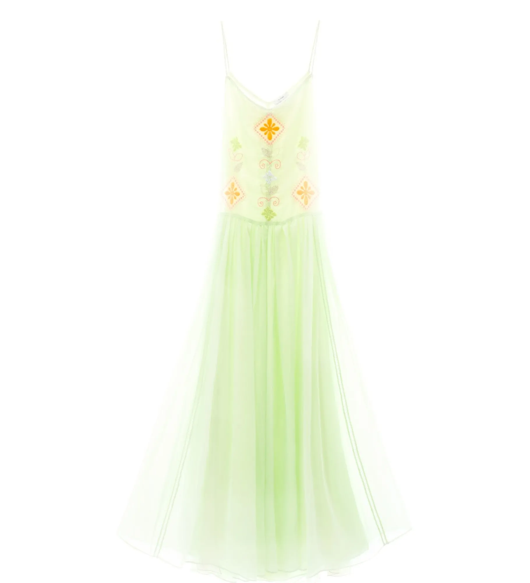 forte_forte voile dress with “oniric blossom” embroidered detailing mint^ Dresses