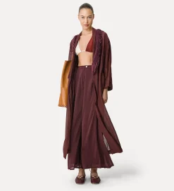forte_forte voile robe with fringing black orchid^ Coats