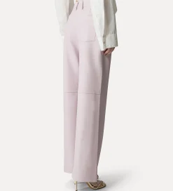 forte_forte wide–leg trousers in nappa oyster^ Pants