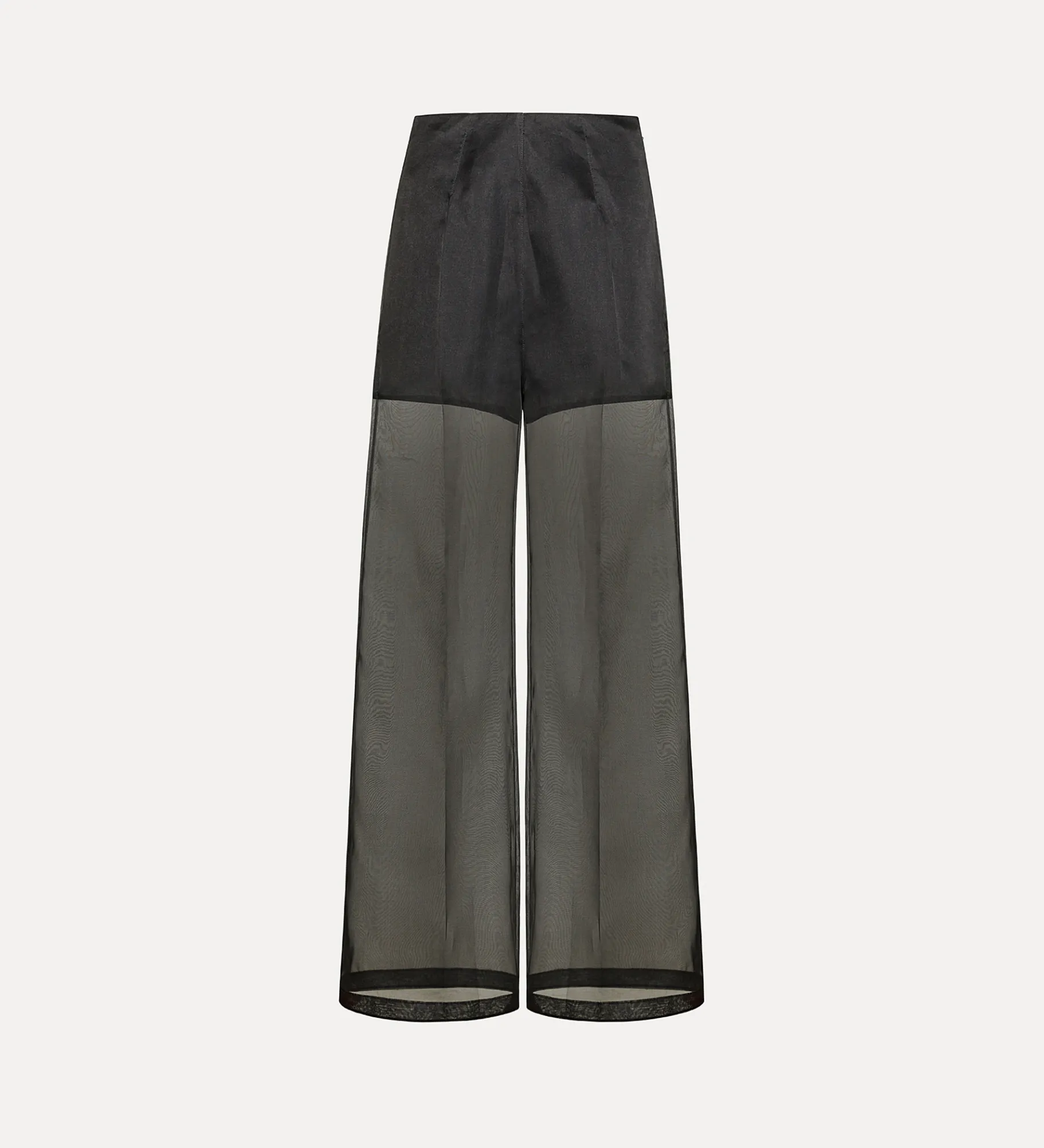 forte_forte wide–leg trousers in silk organza noir^ Pants