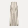 forte_forte wide–leg trousers with a pinstripe pattern orchidea^ Pants