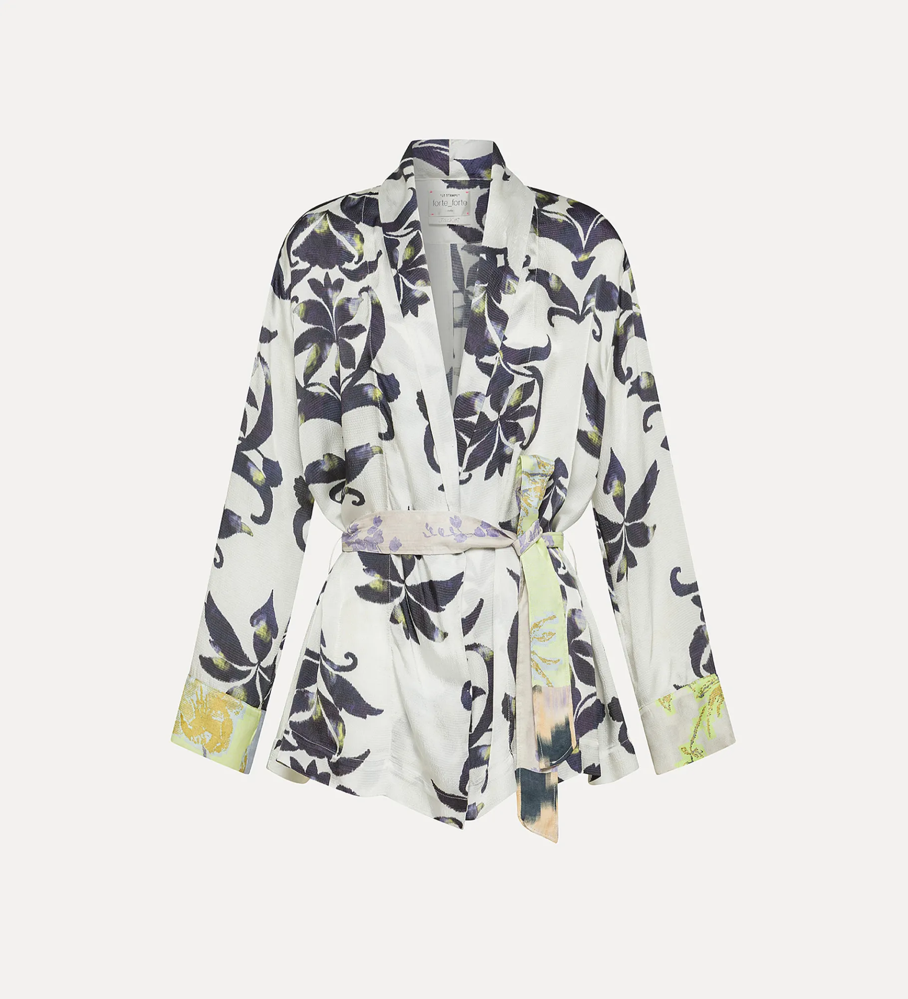 forte_forte women's kimono with “the secret lily” print orchidea^ Jackets