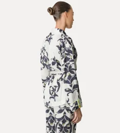 forte_forte women's kimono with “the secret lily” print orchidea^ Jackets