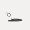 forte_forte woven backless slipper in black nero^ Shoes