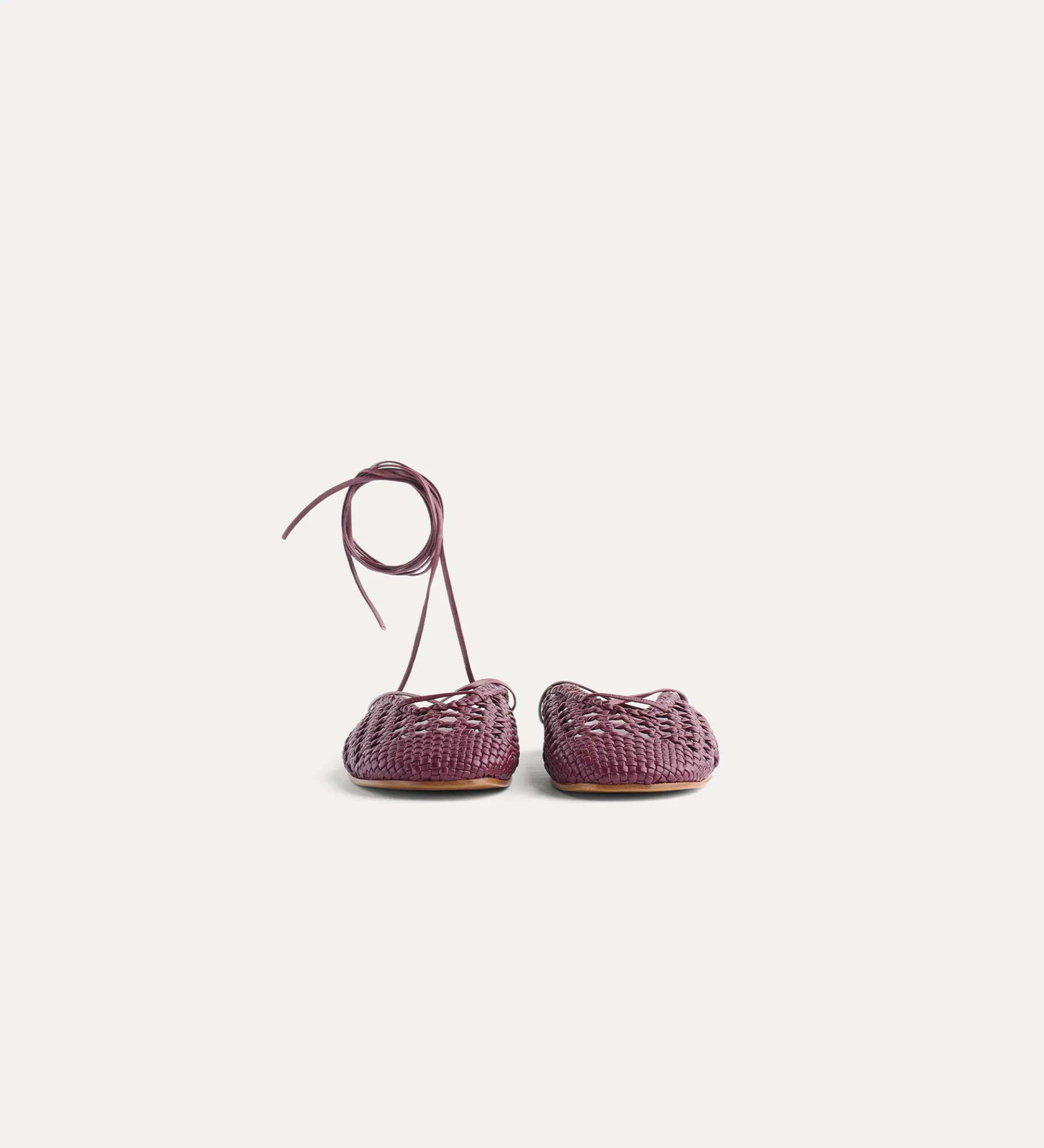 forte_forte woven backless slipper ruby^ Shoes
